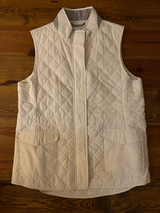 Ivory Quilted Vest