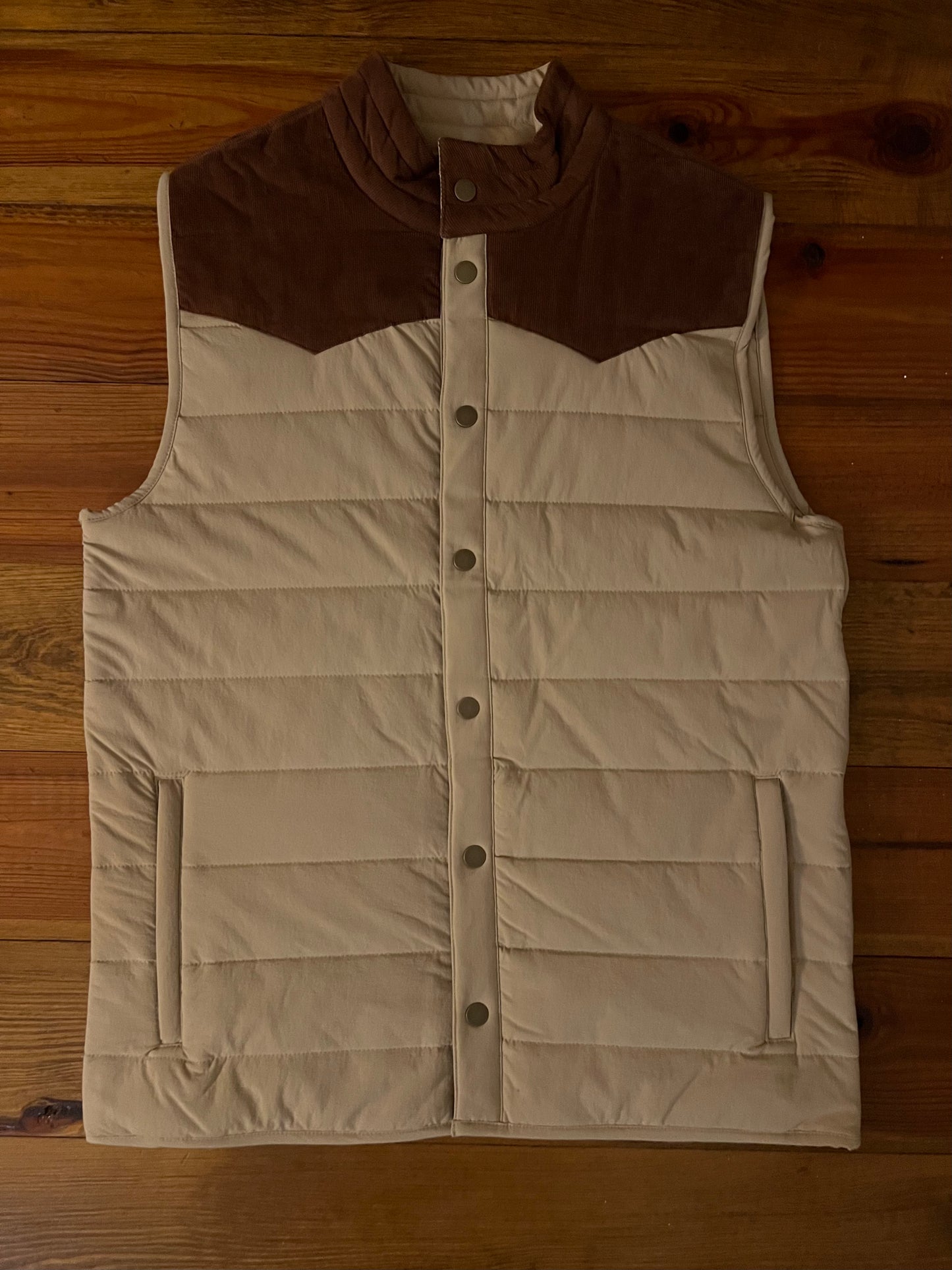 Brown and Tan Vest